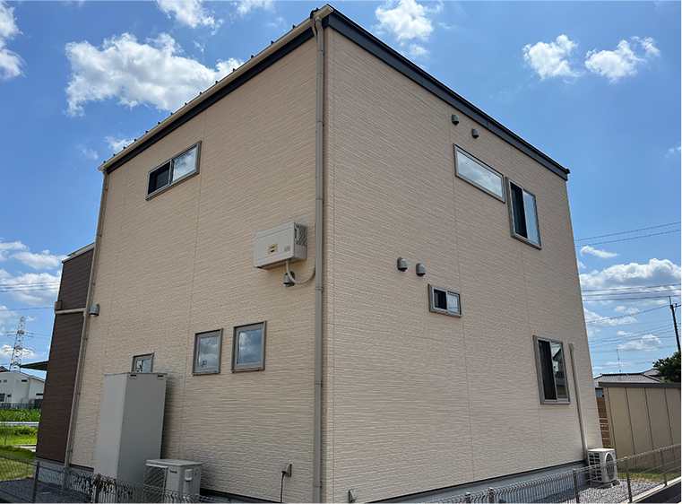 外壁（北面）の施工後