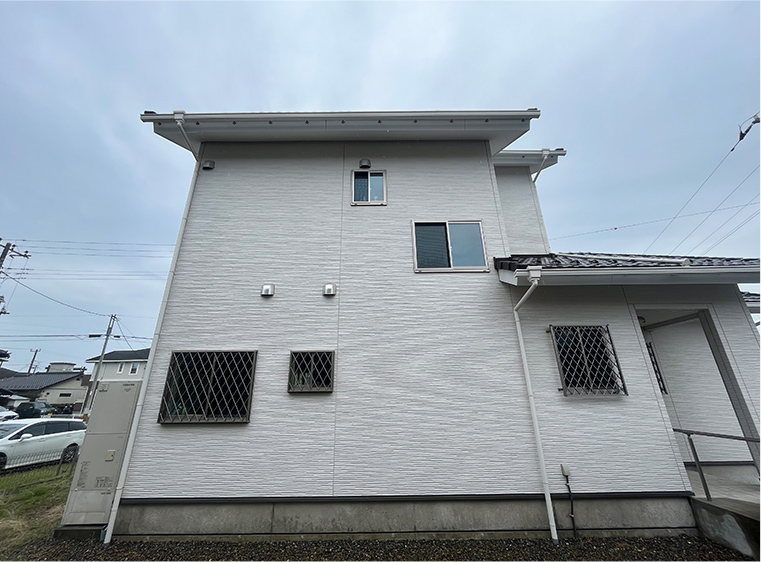外壁（北面）の施工後