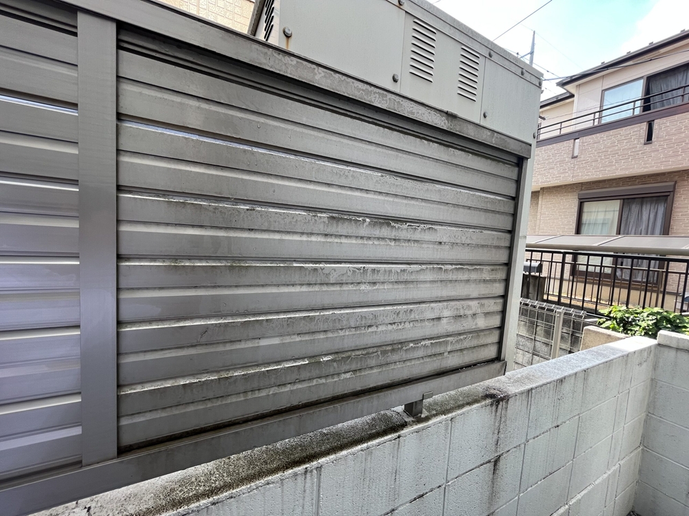 目隠しフェンスの施工前